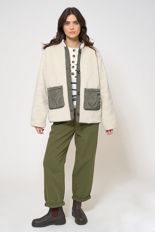 REVERSIBLE sherpa jacket