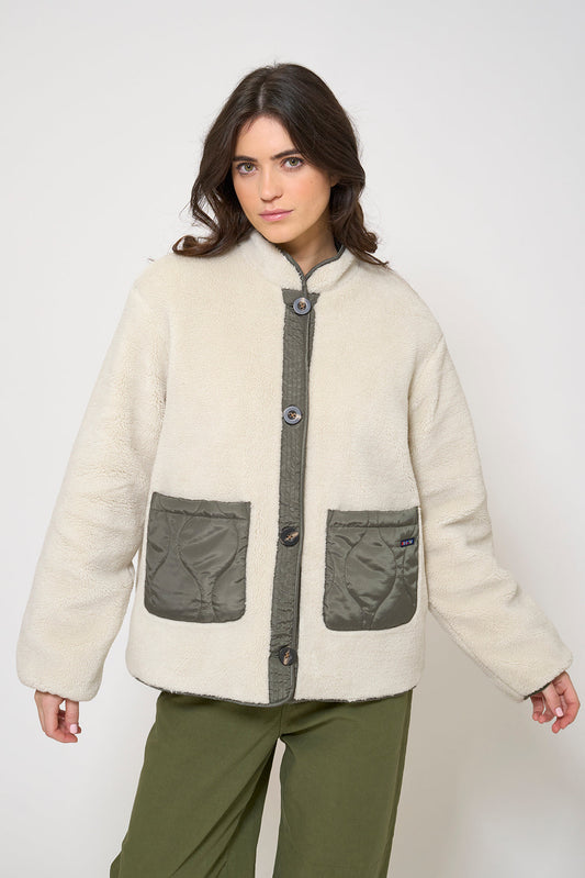 REVERSIBLE sherpa jacket
