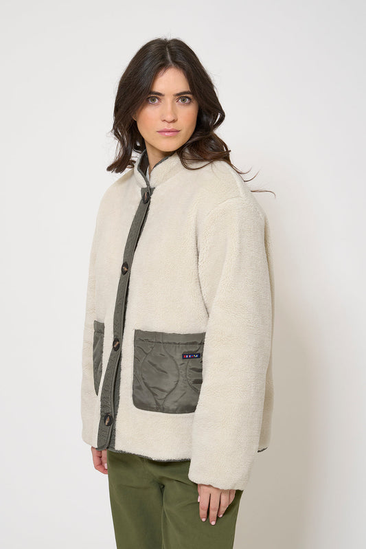 REVERSIBLE sherpa jacket