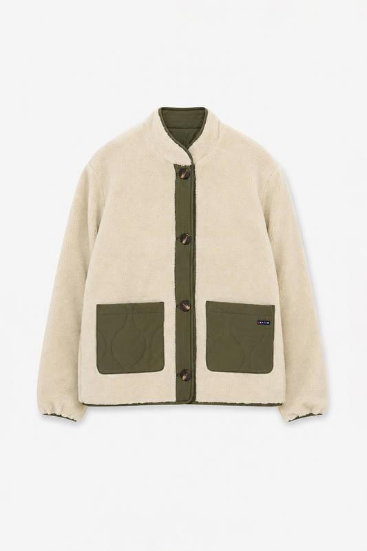 REVERSIBLE sherpa jacket