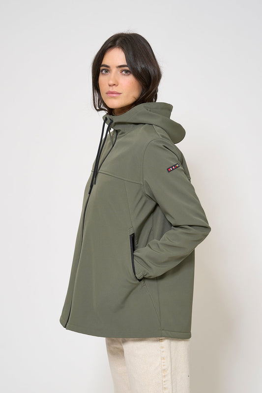 Hooded softshell jacket