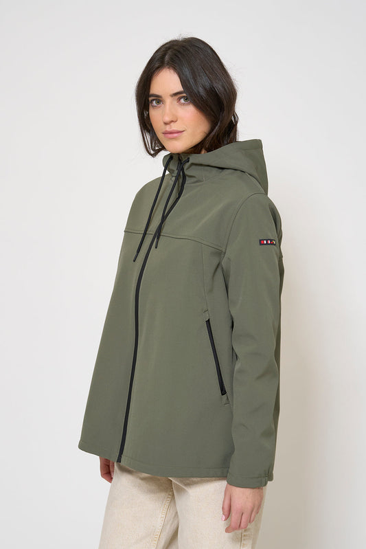 Hooded softshell jacket