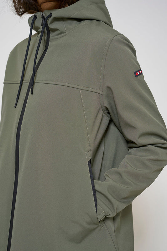 Hooded softshell jacket