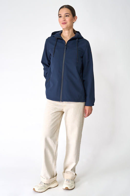 Hooded softshell jacket