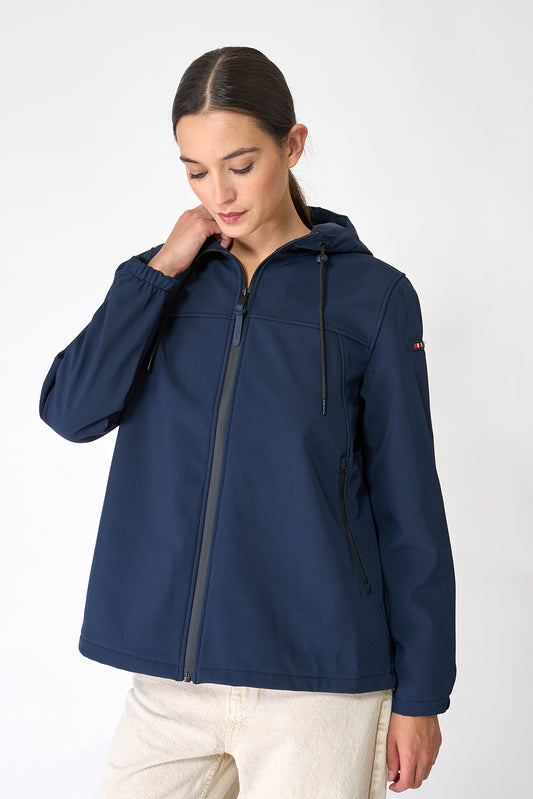 Hooded softshell jacket