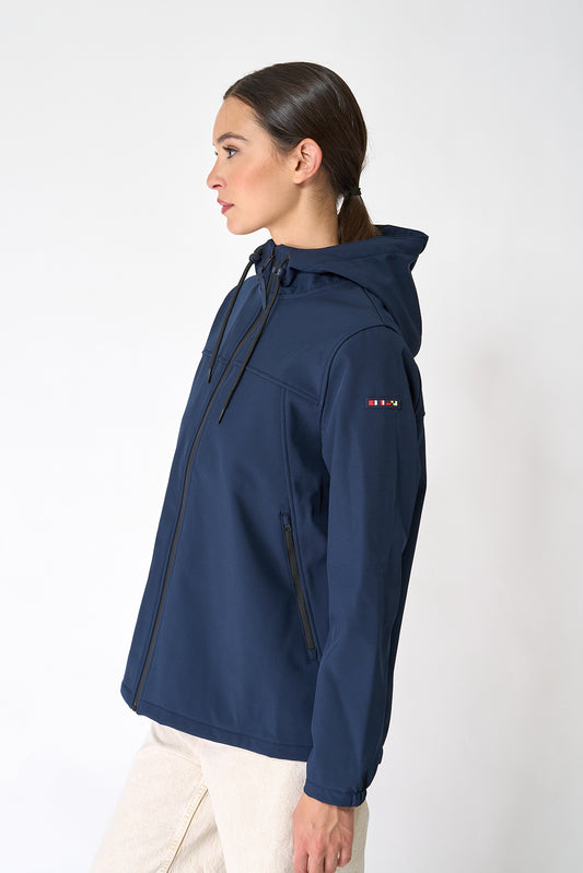 Hooded softshell jacket
