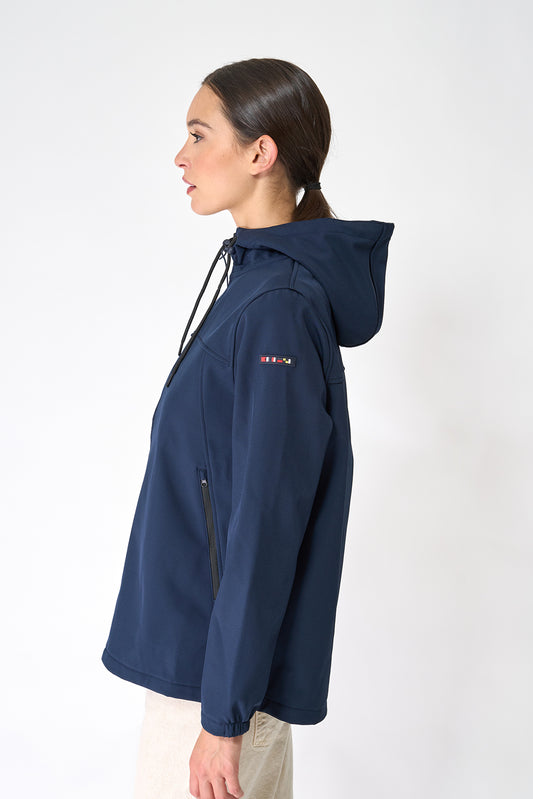 Hooded softshell jacket
