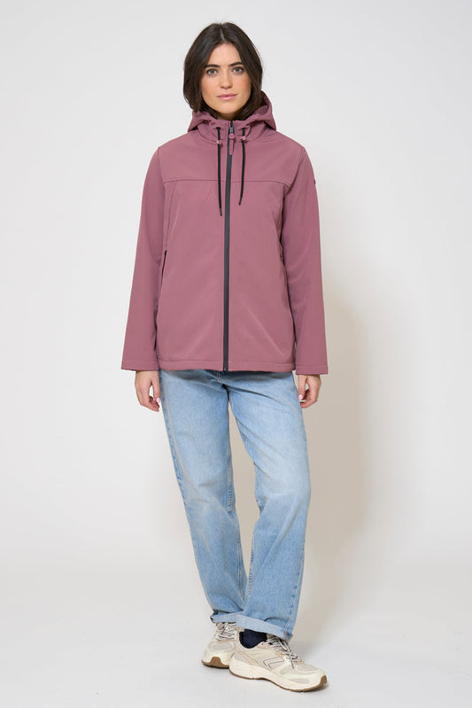 Hooded softshell jacket