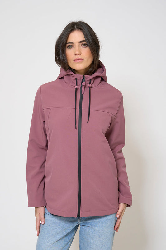 Hooded softshell jacket