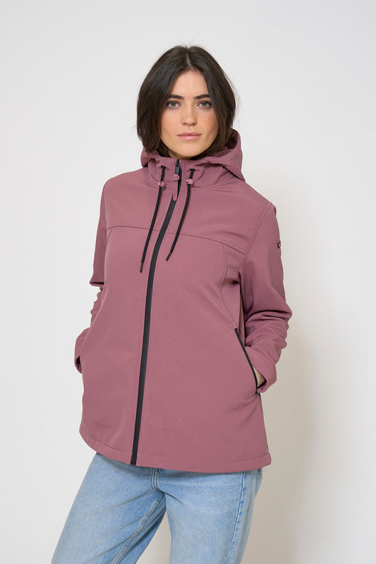 Hooded softshell jacket