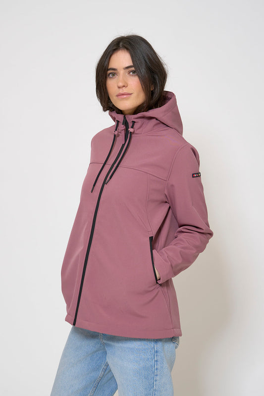 Hooded softshell jacket