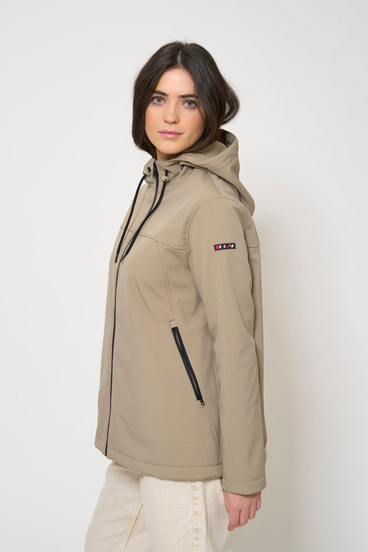 Hooded softshell jacket