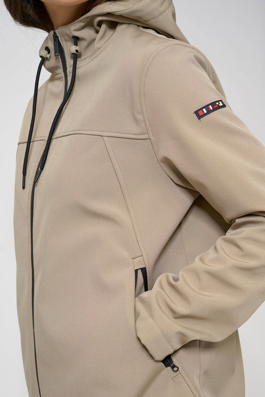 Hooded softshell jacket
