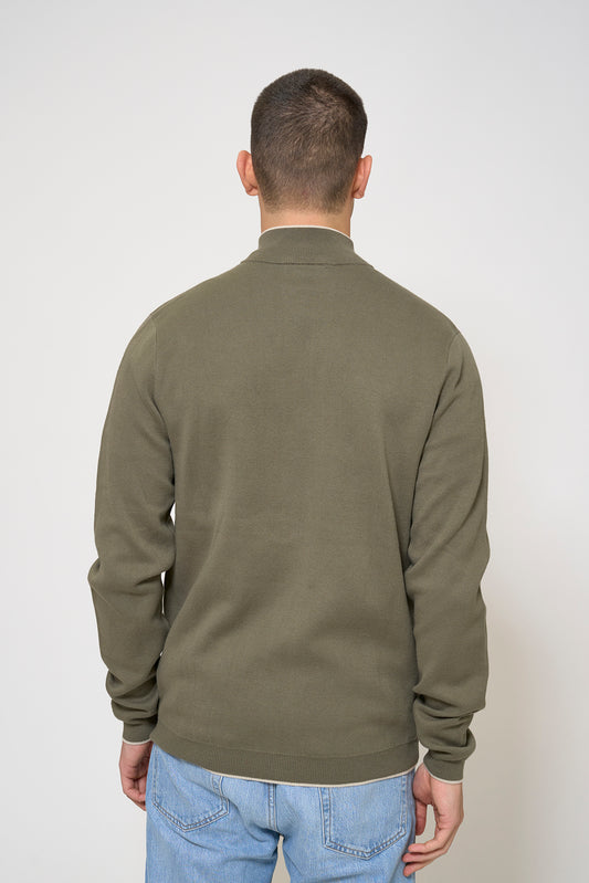 Basic fine knit jacket