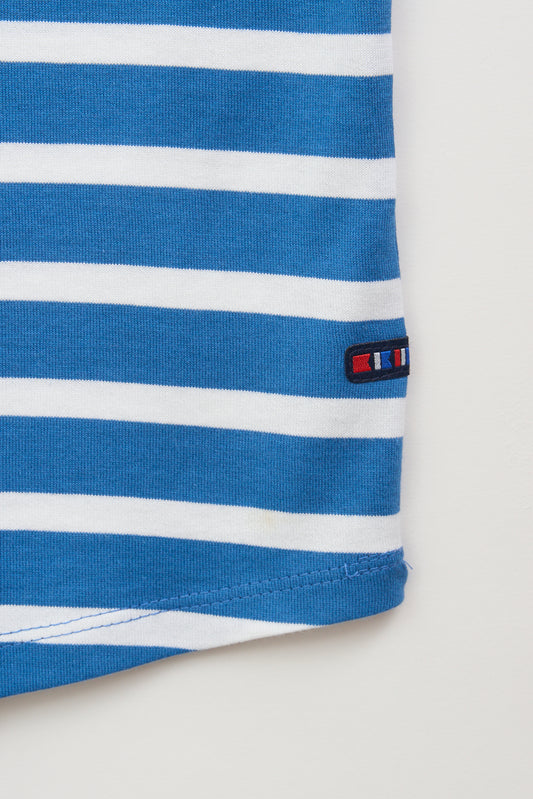 Camiseta marinera de algodón escote en pico