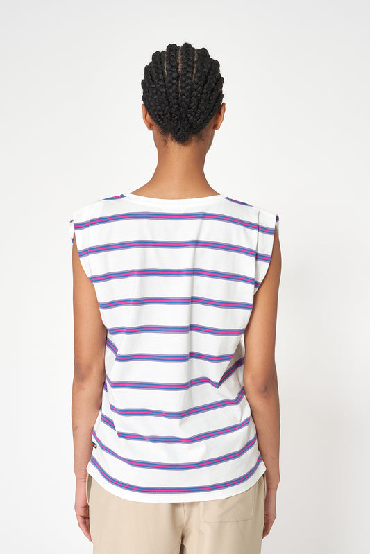 Camiseta a rayas con manga japonesa