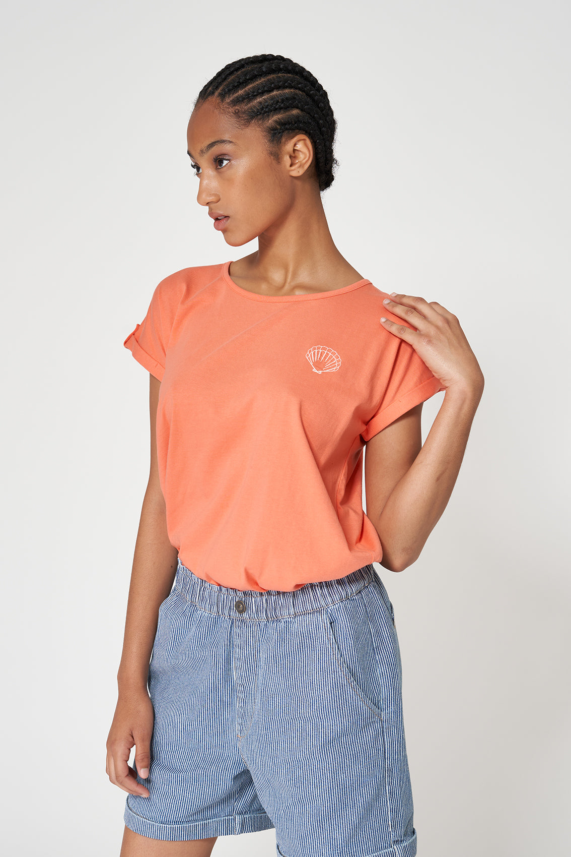 Camiseta en algodón dibujo espalda