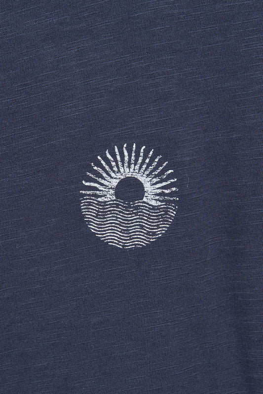 Camiseta básica en algodón flamé