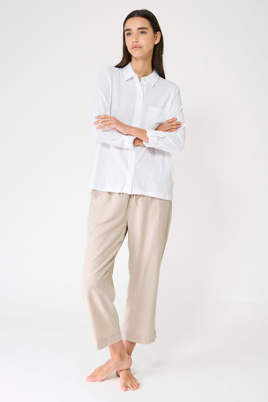 Camisa básica en algodón flamé