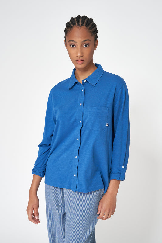 Camisa básica en algodón flamé