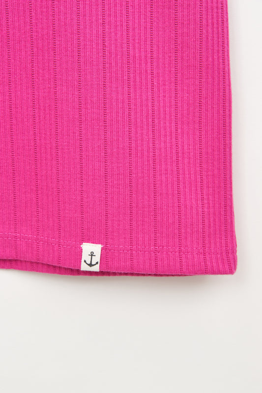 Top sin mangas en algodón pointelle