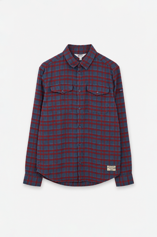 Checked flannel shirt