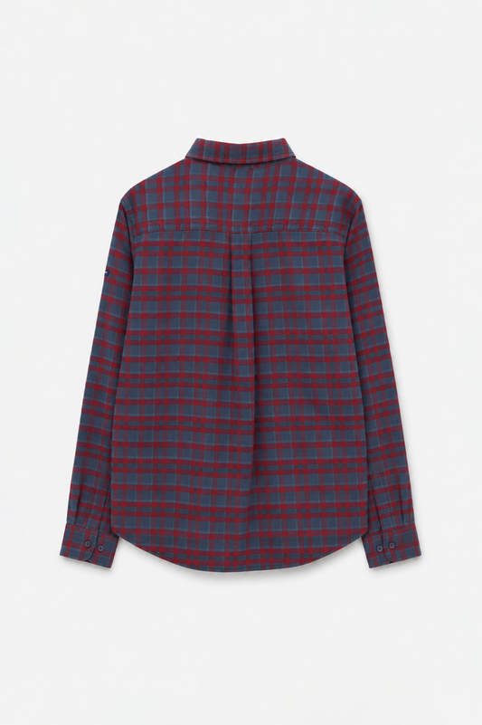 Checked flannel shirt
