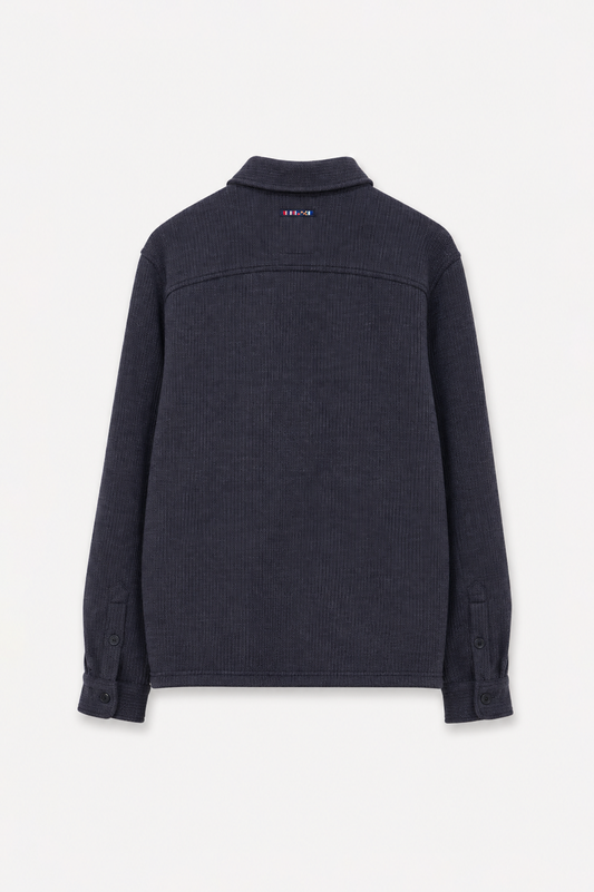 Overshirt with fleece lining