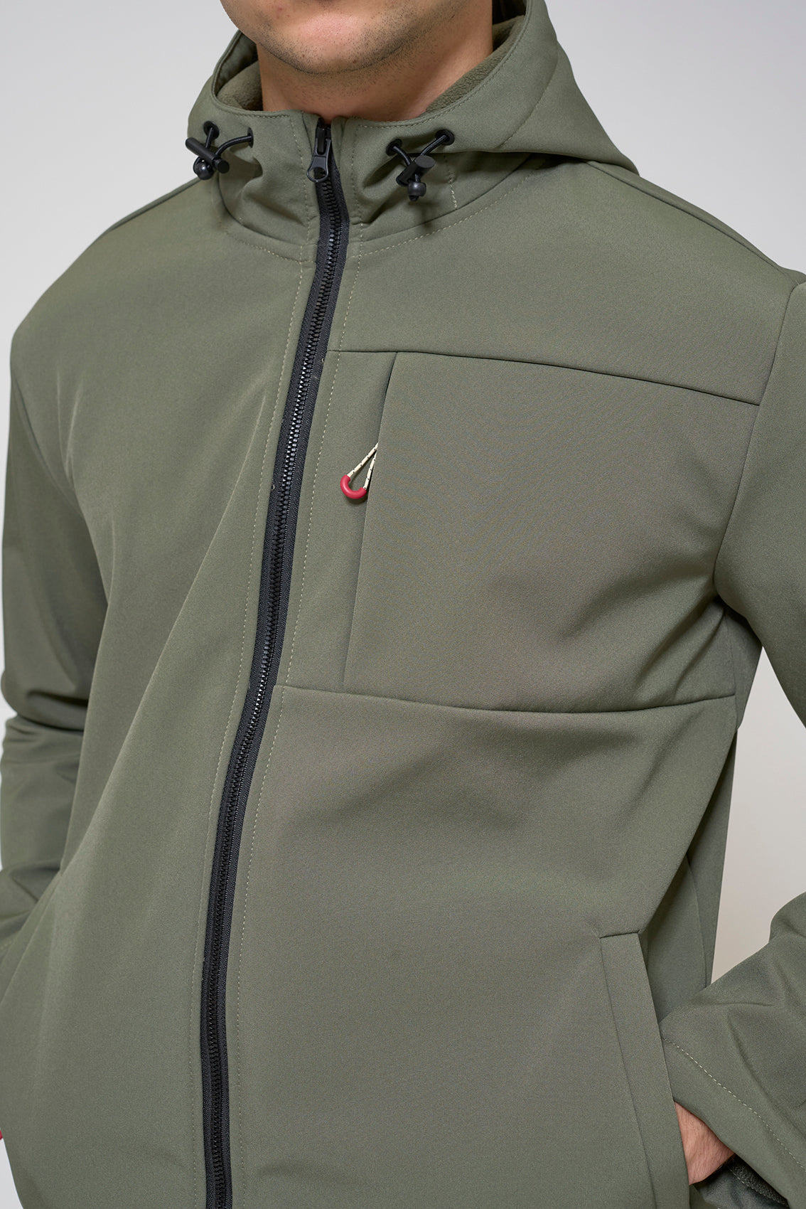 Hooded softshell jacket