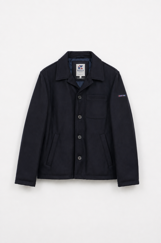 Sobrecamisa de lana con interior acolchado para hombre ⚓️
