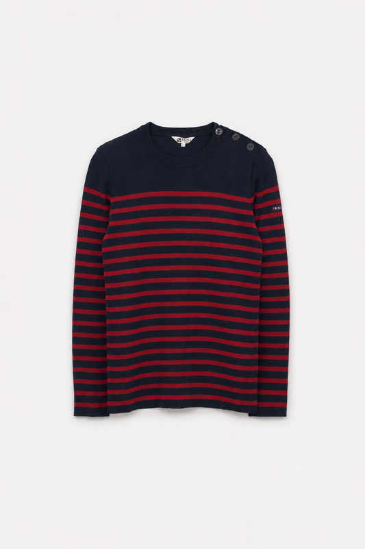 Round neck wool pullover
