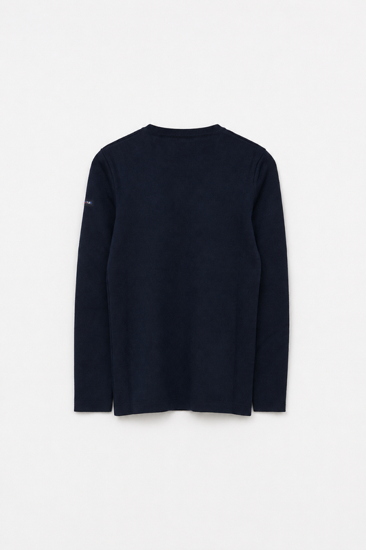 Round neck wool pullover