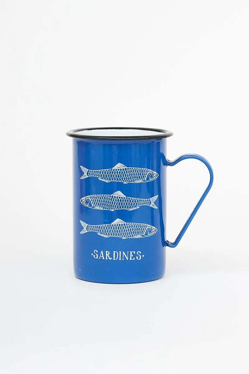 Taza larga de metal 'Sardines' Batela