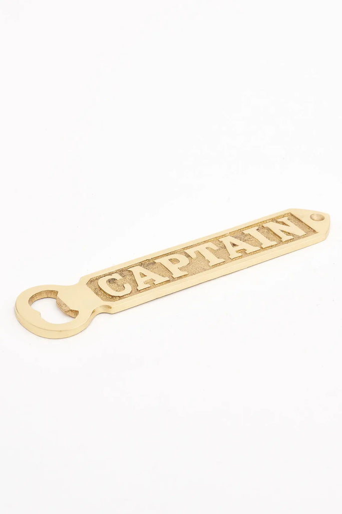 Abrebotellas en metal dorado CAPTAIN - Batela