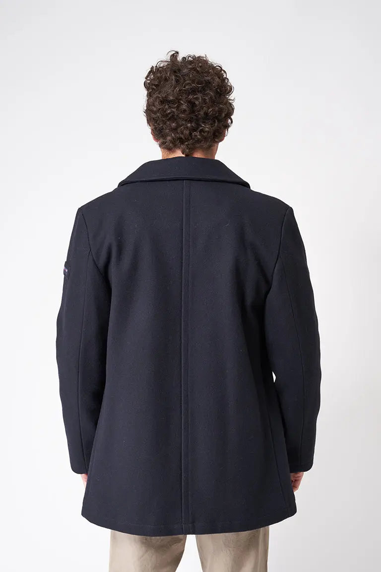 Nautical or sailor wool coat or jacket. Blue. Batela Man. – batela1991