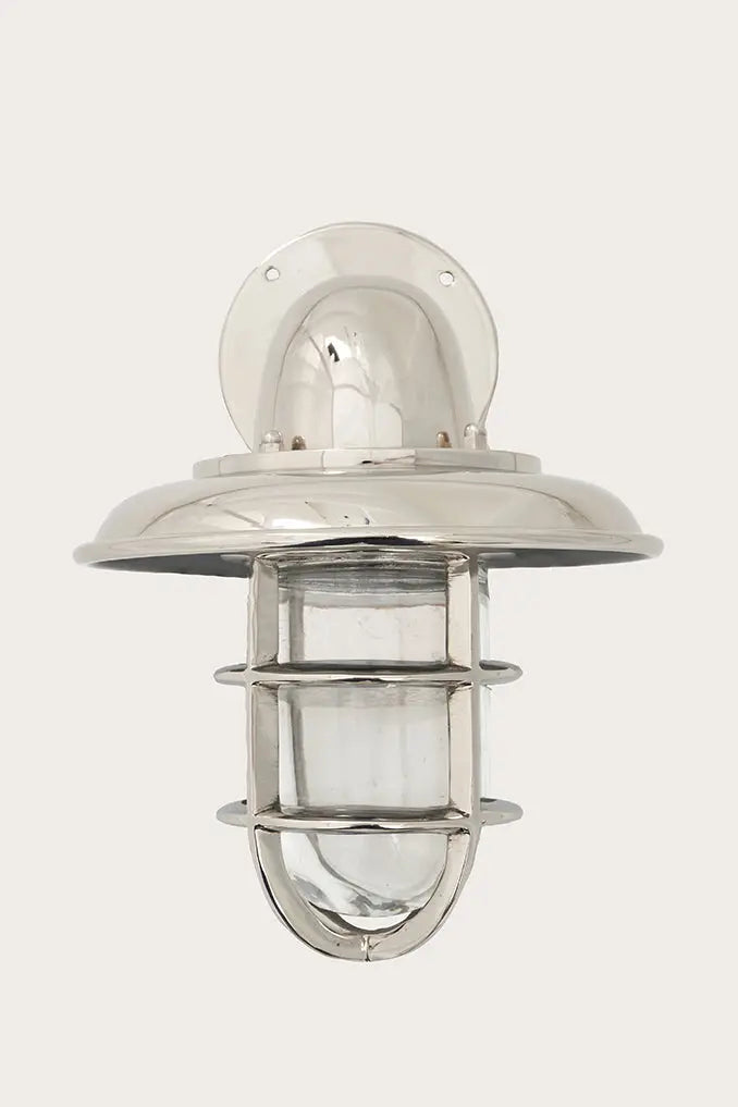 Aplique vintage de aluminio y vidrio Batela Deco 2024