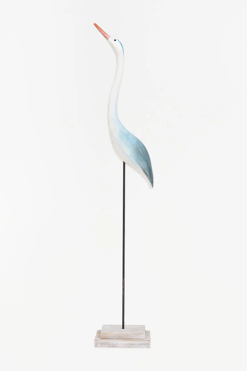 Oiseau de rivage stylisé en bois