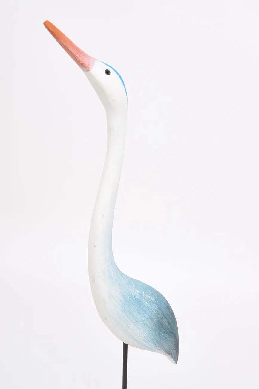 Oiseau de rivage stylisé en bois