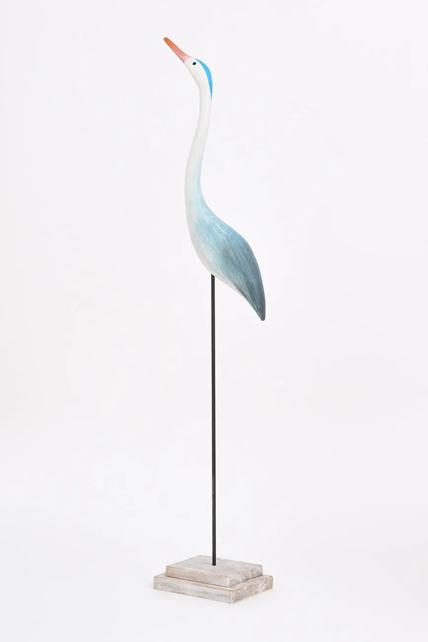 Oiseau de rivage stylisé en bois