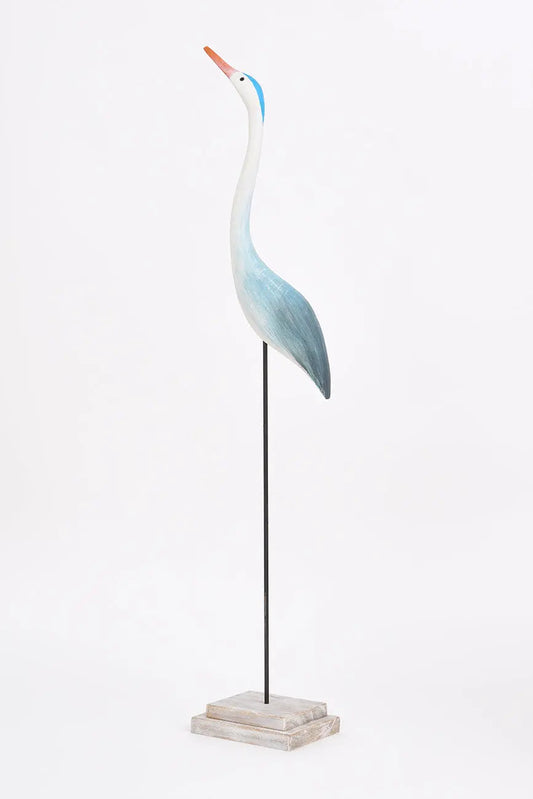 Ave costera estilizada en madera