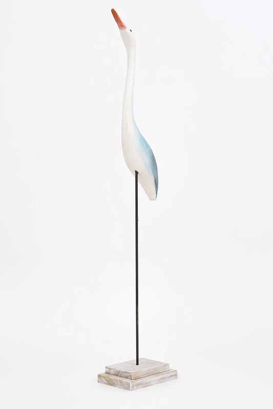 Ave costera estilizada en madera