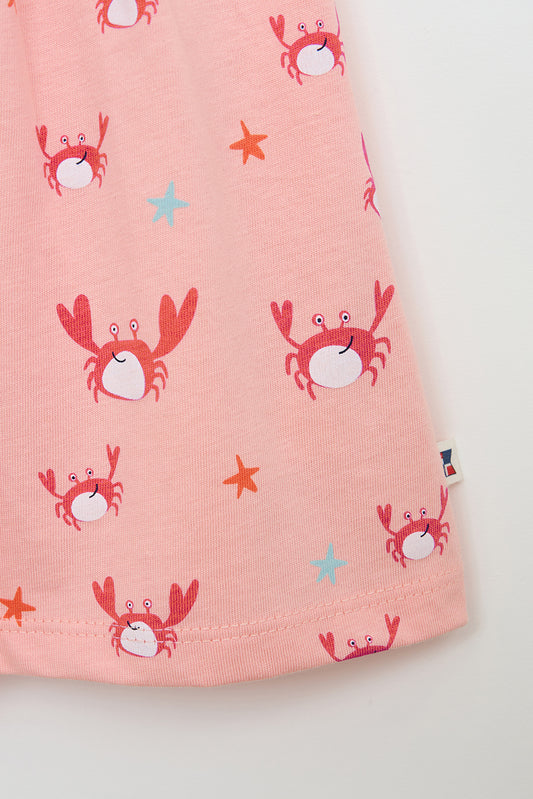 Vestido de bebé sin mangas estampado playero