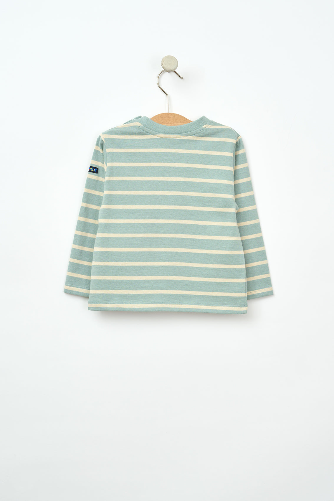 Long-sleeved striped baby t-shirt