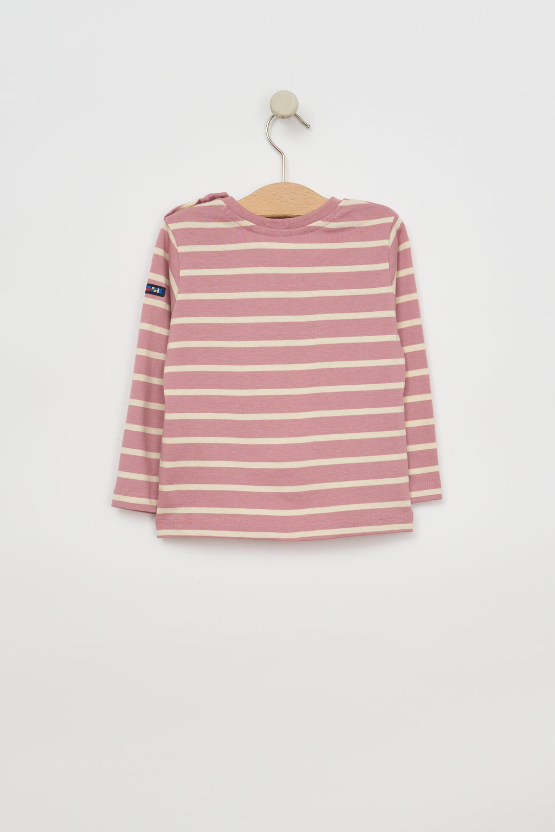 Long-sleeved striped baby t-shirt
