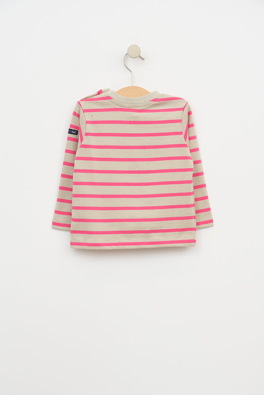 Camiseta bebé manga larga rayas