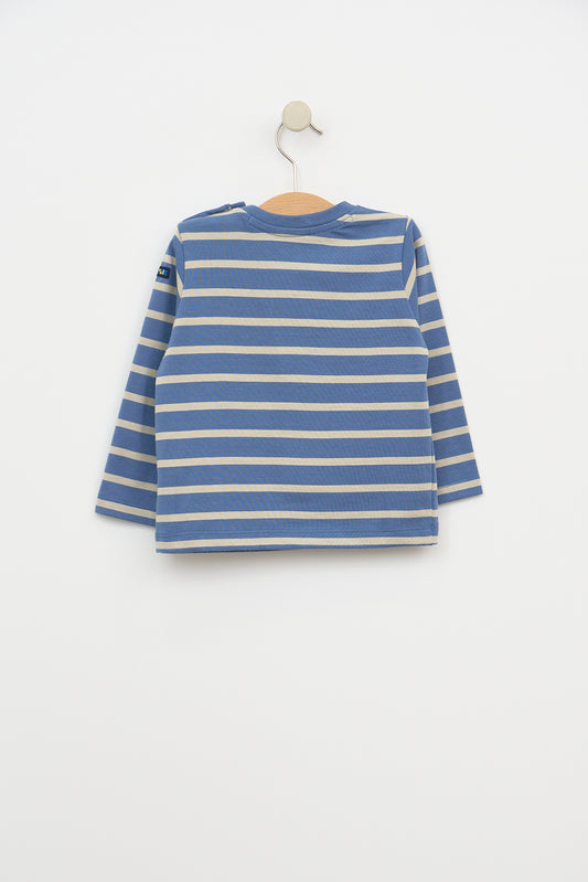 Camiseta bebé manga larga rayas