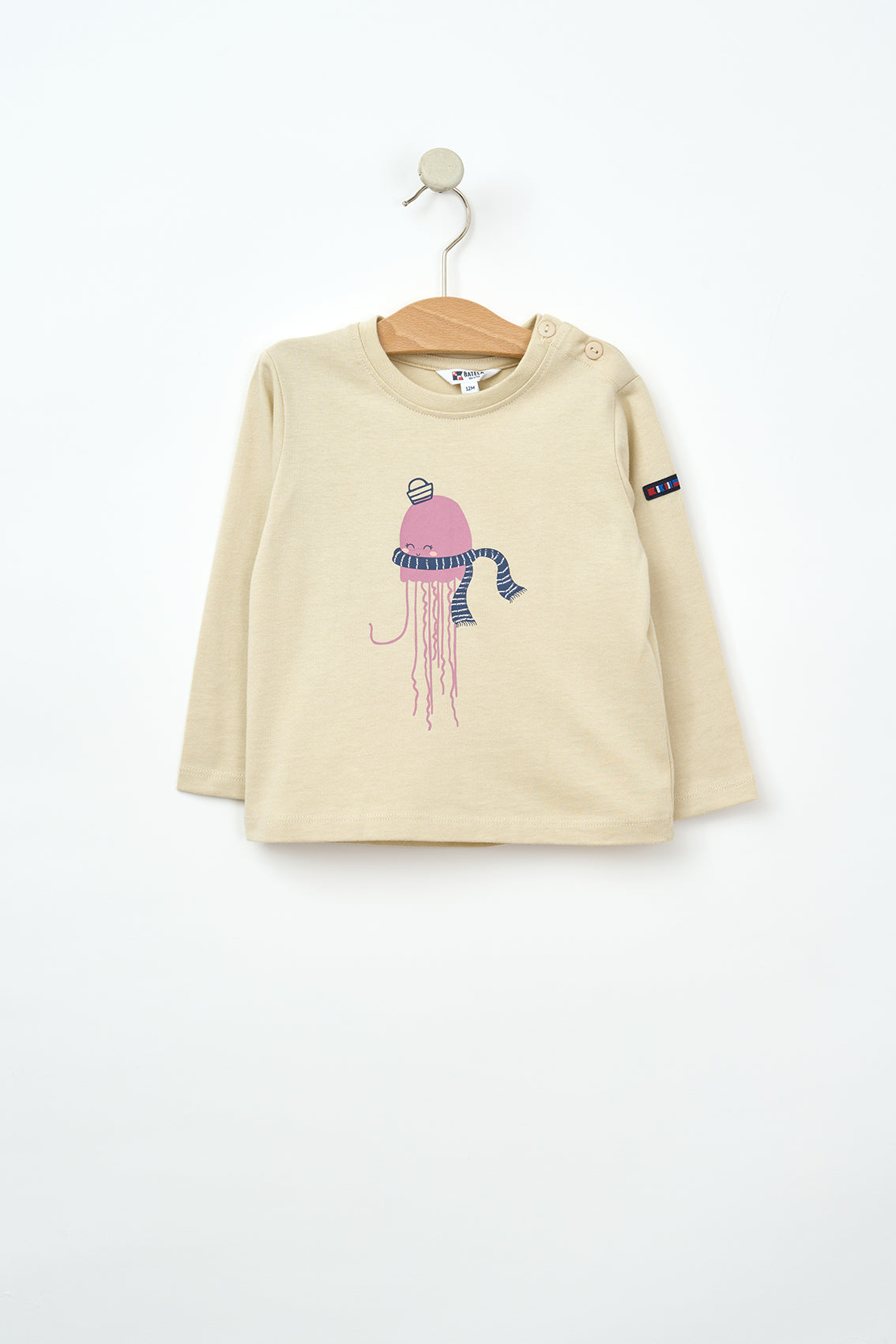 Camiseta bebé manga larga medusa