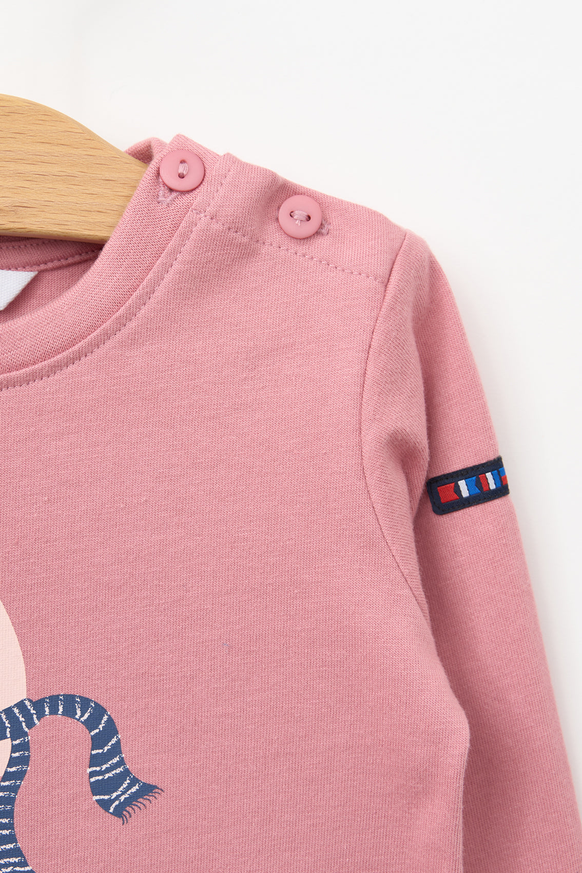 Long-sleeved baby t-shirt with jellyfish print