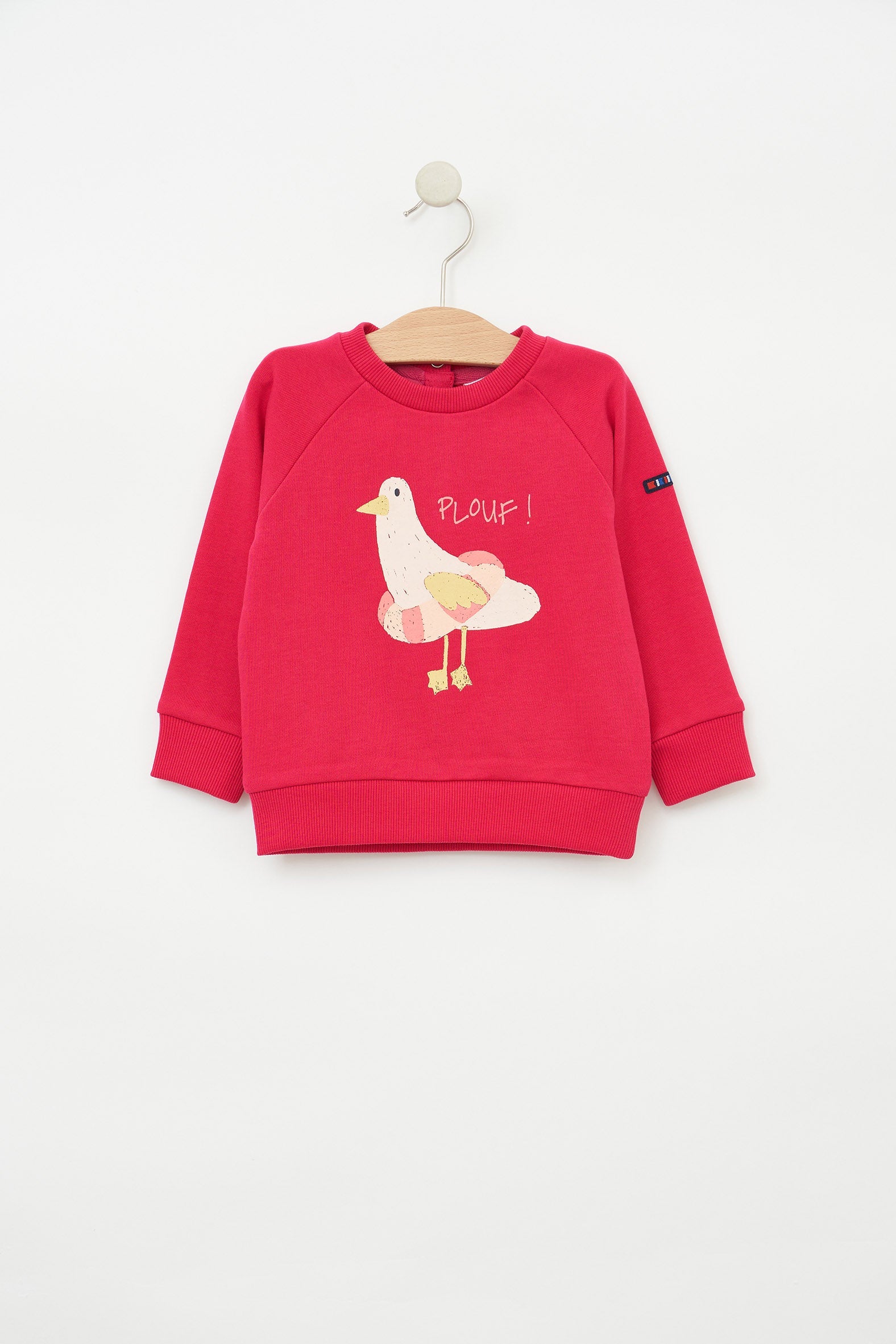 Sweat col rond en coton