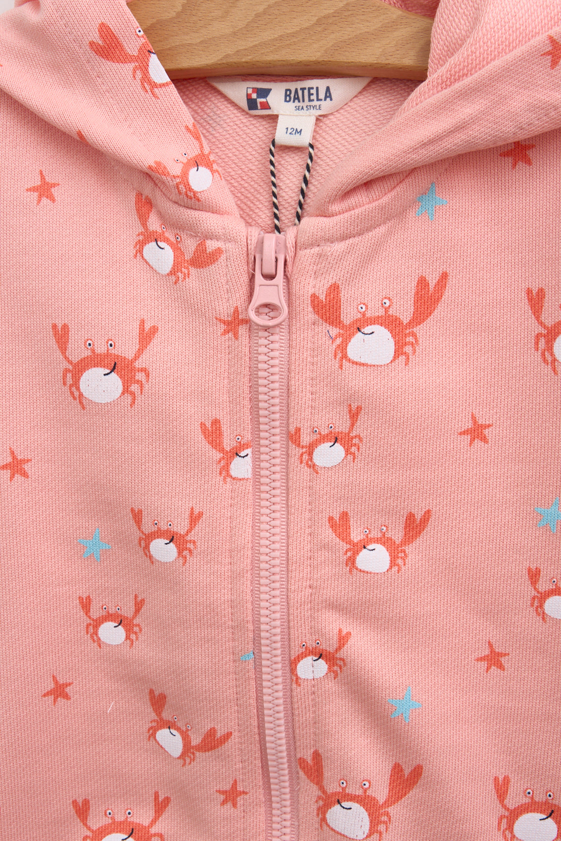Chaqueta con capucha de bebé estampados playeros